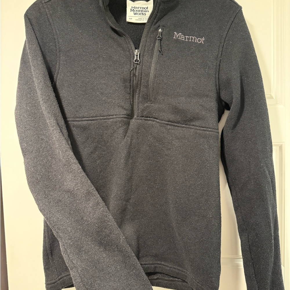 Marmot Men's Charcoal Zip-Up Sweater